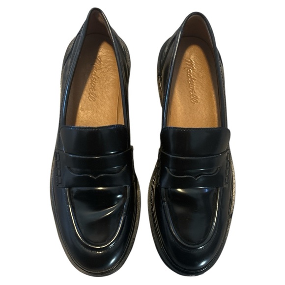 Madewell The Vernon Leather Loafers in Black Size 8 - Picture 2 of 5
